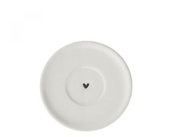 Bastion Collection Espresso Plate Heart Black, wunderschoen, herzlich Bastion Collection Espresso Plate Heart Black, wunderschoen, herzlich