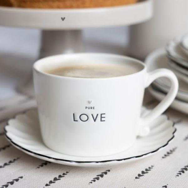 Bastion Collection Tasse White Pure Love. Mood, schoen, Fruehstueck