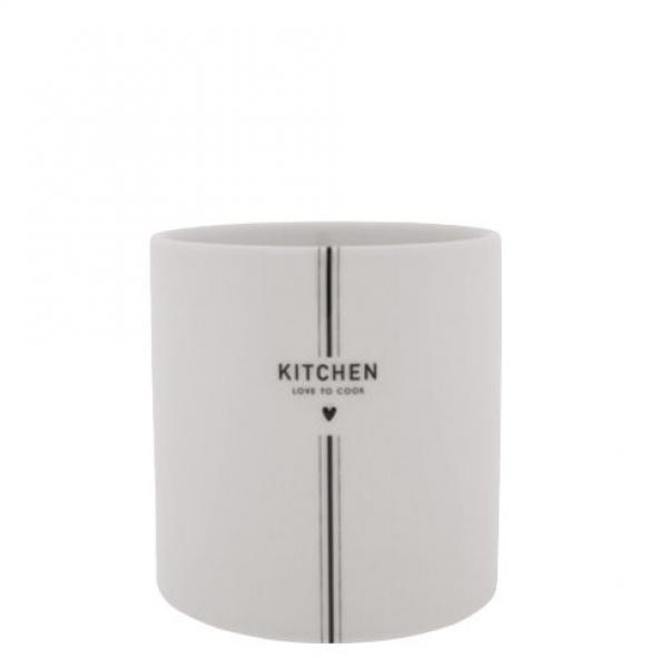 Bastion Collections Untensil Jar White Cooking in White, wunderschoen