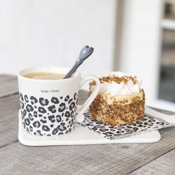 Bastion Collections Tasse White/Leopard True Love, Mood Bastion Collections Tasse White/Leopard True Love, Mood