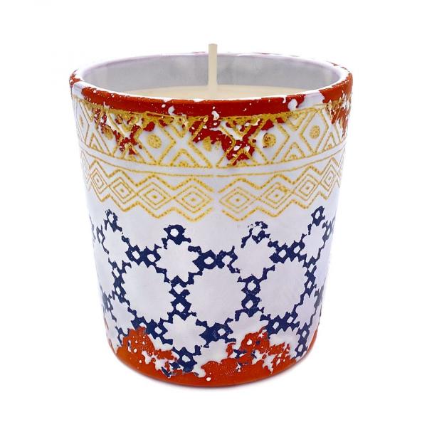 Citronella Outdoor Duftkerze schwarz geflochten 10cm x 10cm