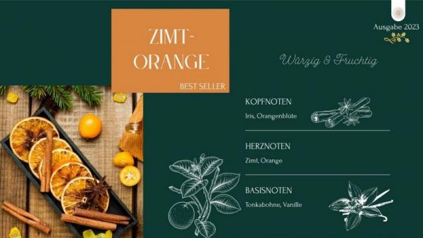 Collines de Provence Geschenkset Raumspray und Kerze Zimt Orange