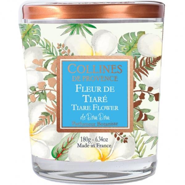 Collines de Provence Kerze Tahiti-Gardenie 180g, frisch, schoen, lecker