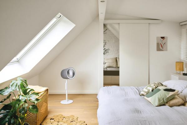 Ventilator Simon weiss, Mood, Schlafzimmer