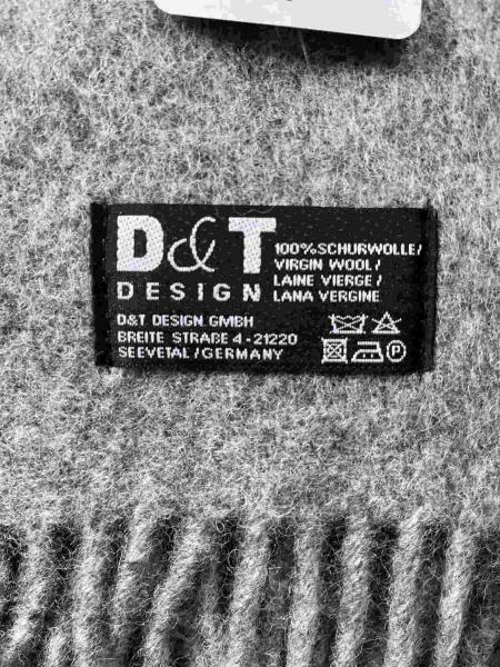 D&T Wolldecke Basic Gray