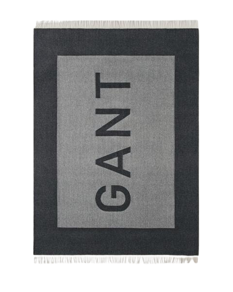 GANT Decke Logo Throw grey