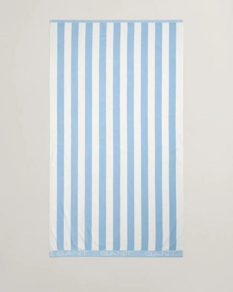 Gant Strandhandtuch Block Stripe Fresh Blue