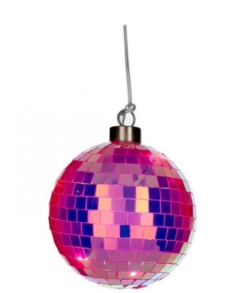 GiftCompany, Disco, LED-Kugel, 10cm, neon pink GiftCompany, Disco, LED-Kugel, 10cm, neon pink