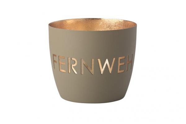 Gift Company Madras Windlicht M, Fernweh, sandstone Gift Company Madras Windlicht M, Fernweh, sandstone