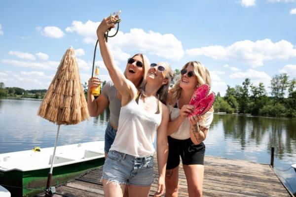 Gumbies Australische Sandalen Tropical Pink, Mood, See, Freundinnen