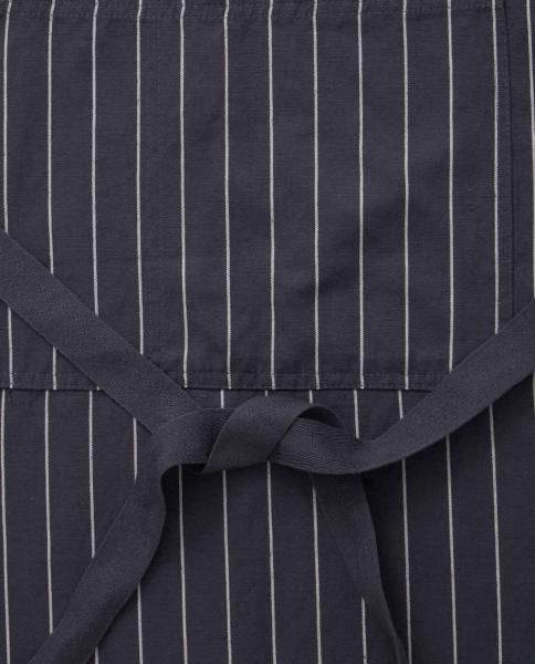 Lexington Schürze Striped Cotton/Linen Gray, White