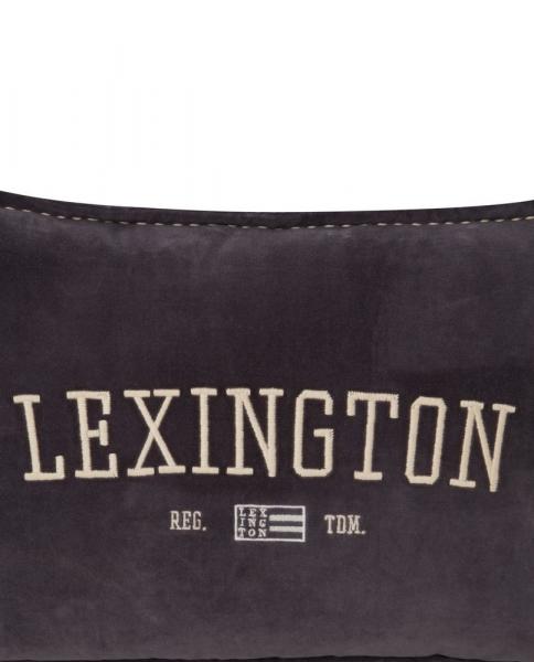 Lexington Kissenbezug Velvet Logo Message Organic Cotton