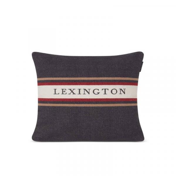 Lexington Kissenhülle Striped Logo Recycled Cotton Lexington Kissenhülle Striped Logo Recycled Cotton