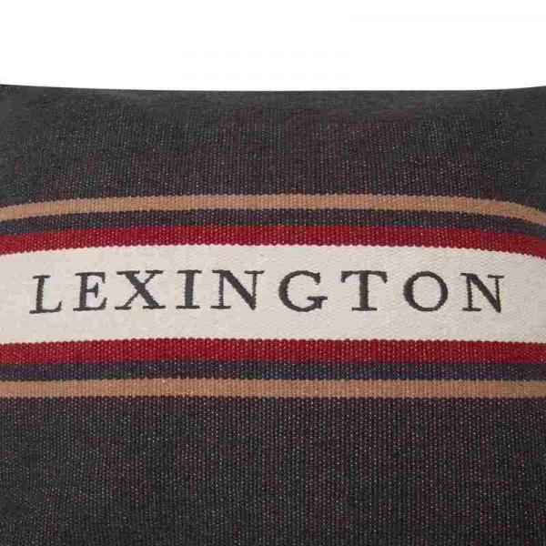 Lexington Kissenhülle Striped Logo Recycled Cotton Lexington Kissenhülle Striped Logo Recycled Cotton