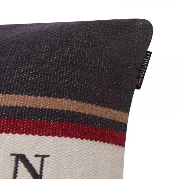 Lexington Kissenhülle Striped Logo Recycled Cotton Lexington Kissenhülle Striped Logo Recycled Cotton
