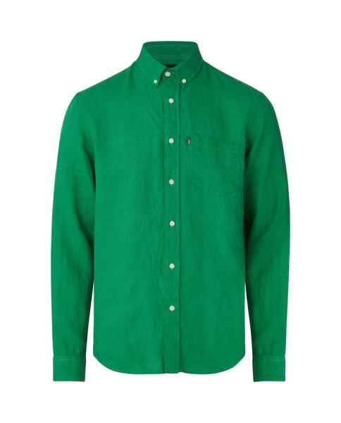 Lexington Casual Linen Shirt Green L