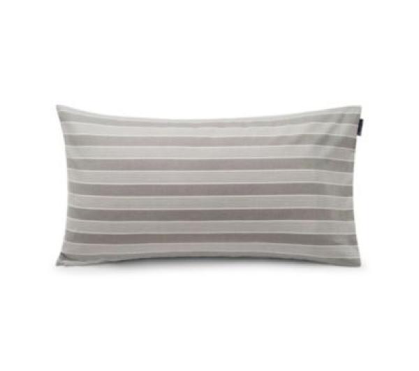 Lexington Kopfkissenbezug Gray/White Striped Lyocell/Cotton, lang, bequem
