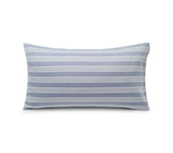 Lexington Kopfkissenbezug Blue/Off White Striped Lyocell/Cotton, Lang, bequem