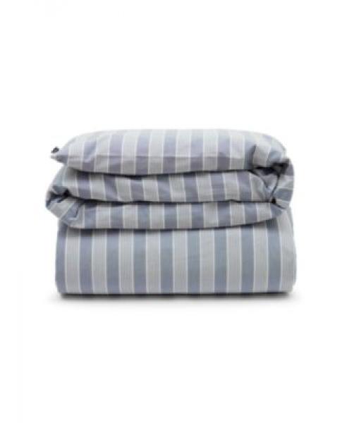 Lexington Bettdeckenbezug Blue/Off-White Striped Lyocell/Cotton, schlafen, relaxen, entspannen