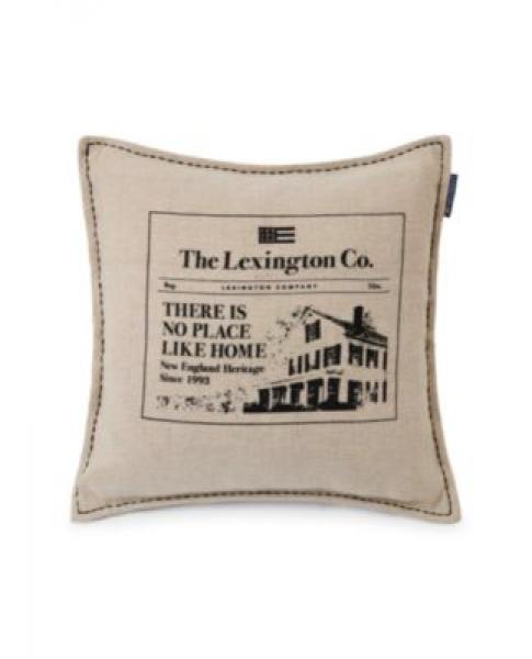 Lexington Kissenbezug Like Home Printed Cotton/Jute Beige/Gray, Jute, Mix