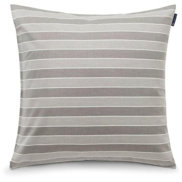 Lexington Kopfkissenbezug Gray/White Striped Lyocell/Cotton, Rueckseite