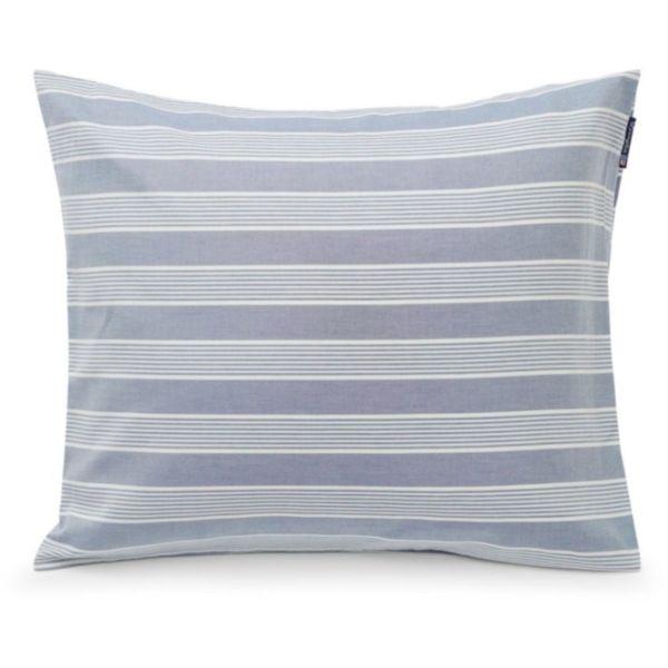 Lexington Kopfkissenbezug Blue/Off White Striped Lyocell/Cotton, schoen