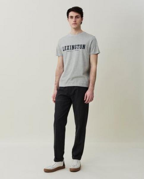 Lexington Justin Tee T-Shirt Light Grey Melange, Model