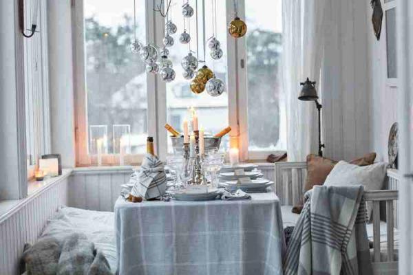 Lexington Tischdecke Linen Cotton Pepita Check