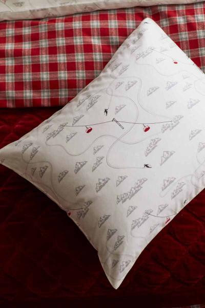 Lexington Kissenhülle Winter Printed Cotton Sateen Bed