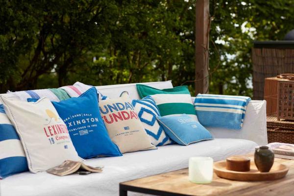 Lexington Kissenbezug Beach Club Small Embroidered Organic Cotton, Mood, fein, Sommer, Sonne Lexington Kissenbezug Beach Club Small Embroidered Organic Cotton, Mood, fein, Sommer, Sonne