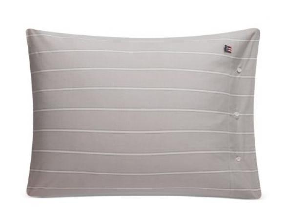 Lexington Kopfkissenbezug Gray Striped White, schoen, fein, grau