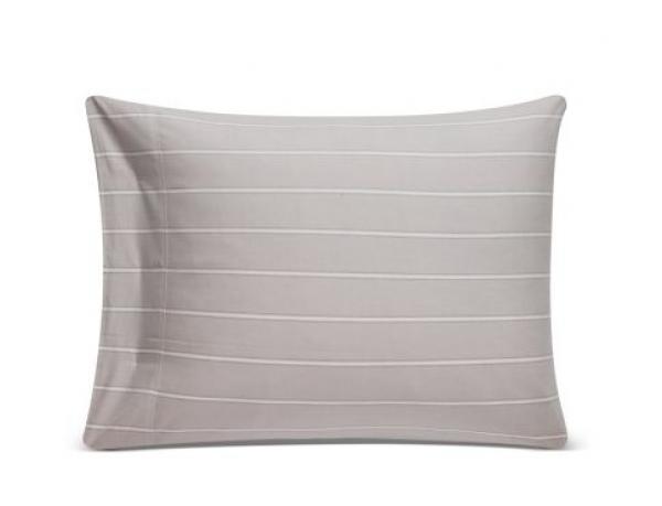 Lexington Kopfkissenbezug Gray Striped White, Rueckseite, stylisch