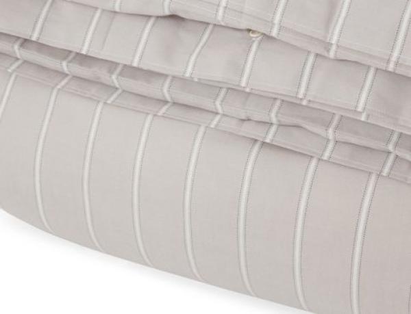 Lexington Bettdeckenbezug Gray/White Striped, modern, Trend
