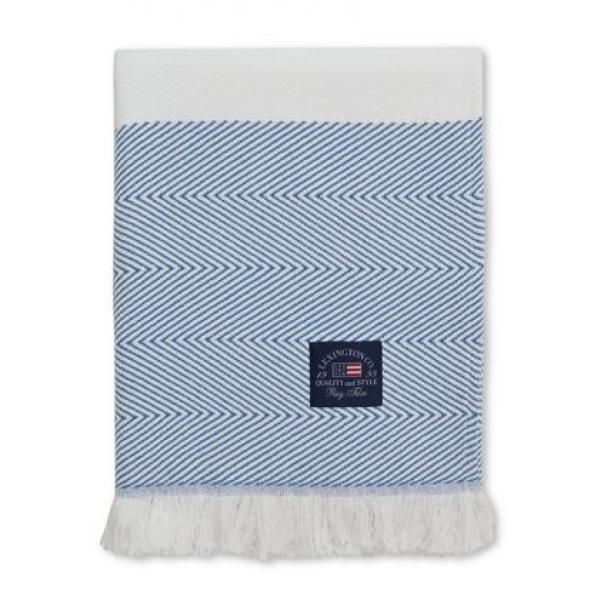 Lexington Herringsbone Striped Recycled Cotton Throw, trendig, modern