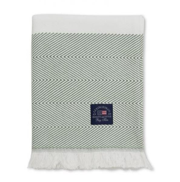 Lexington Herringsbone Striped Recycled Cotton Throw, trendig, schick
