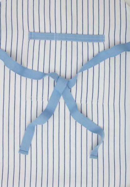 Lexington White/Blue Striped Linen/Cotton Schürze, schick, modern, trendig