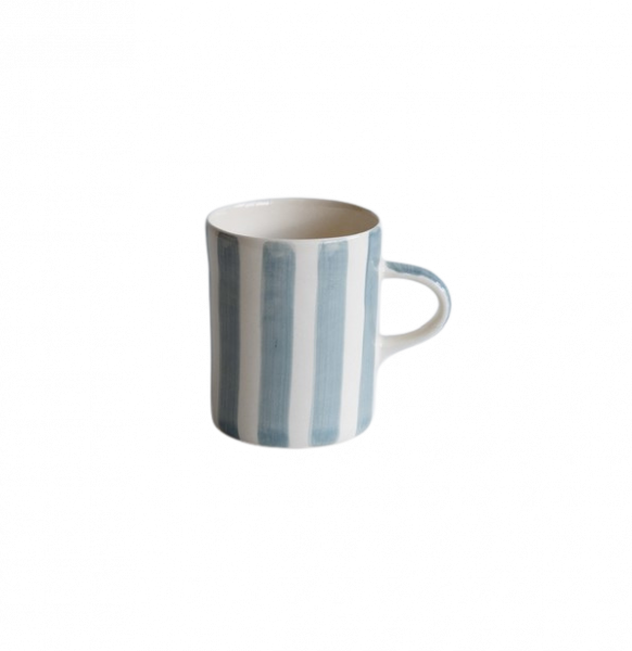 Musango Demi Mug Candy Stripe Dove Grey