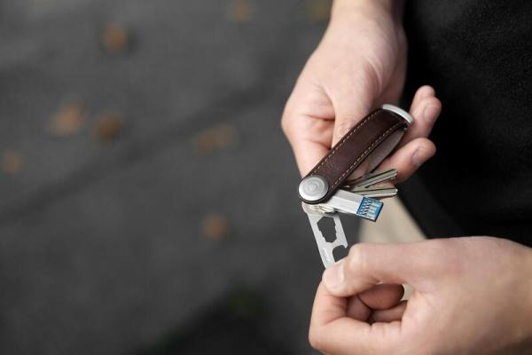 Orbitkey 2.0 Schlüsselorganisator Leather Espresso Brown