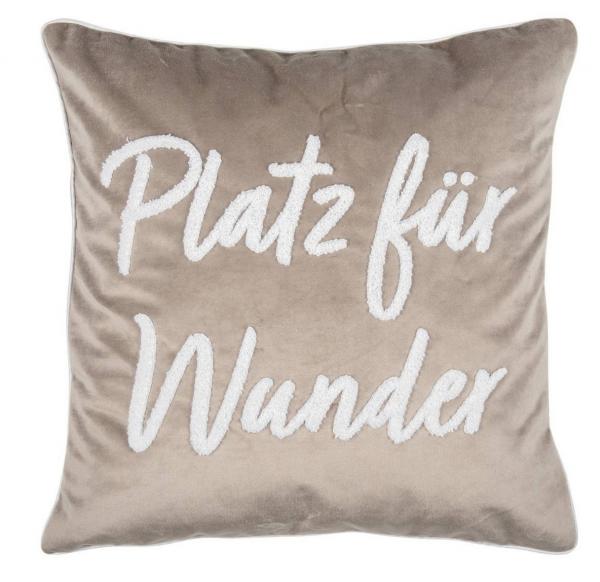 pad home Design Kissenhülle Letters taupe