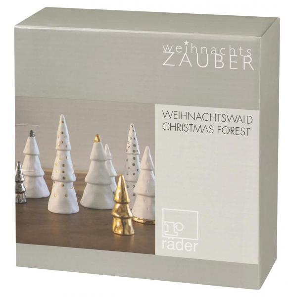 Räder Design Winterzeit Weihnachtswald Set 4 Stk silber