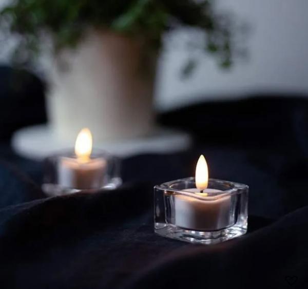 Uyuni Outdoor Tealight White 3,8cm, Mood, fein Uyuni Outdoor Tealight White 3,8cm, Mood, fein