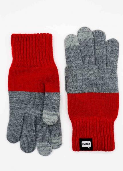 Evolg Handschuhe 2tone Red Gray, schoen, modern, cool