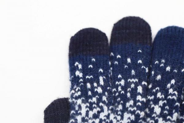 Evolg Handschuhe Scrub Navy Pale Blue, Fingerspitzen, schick