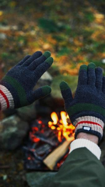 Evolg Handschuhe Axis Mustard d Blue Orange, Mood, Feuerstelle