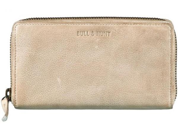 Bull & Hunt Large Zip Wallet Stone, schick, schoen