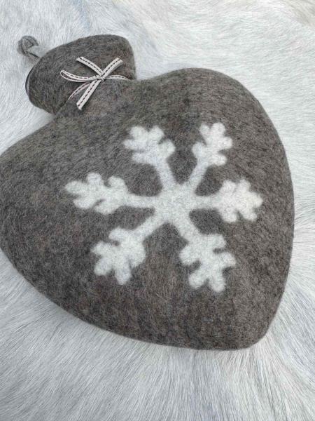 Dorothee Lehnen Herzwärmflasche Schneeflocke, cashmere
