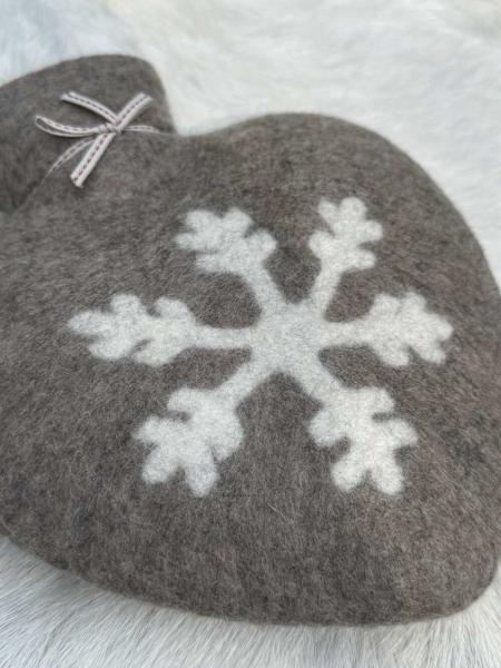Dorothee Lehnen Herzwärmflasche Schneeflocke, cashmere