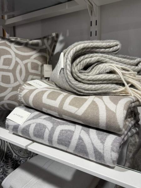 Gant Decke Monogram Decke aus Wolle