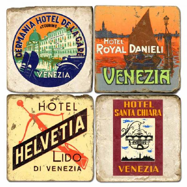 Marmor Untersetzer Venice Hotels Venedig Italien urlaub Schick Vintage Style