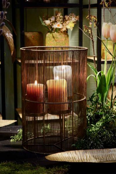 Dekocandle Cylinder Kerze Dark Green